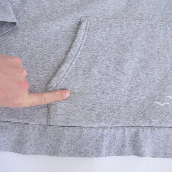 Lazy Pants Long Sleeve Hoodie/ Bunny Hug with Kangaroo Pocket Grey ~size Large - Picture 9 of 15